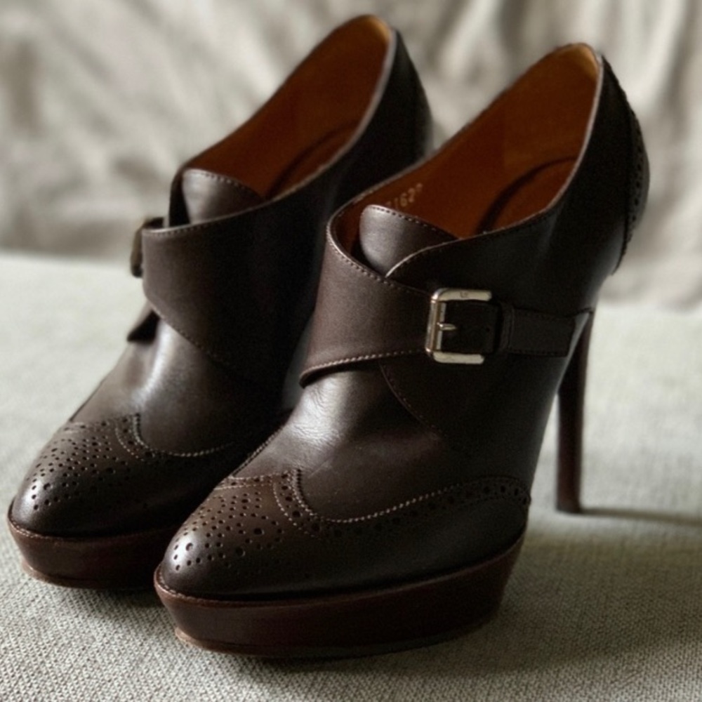Ralph Lauren Classic Platform Oxford Heels Size 6